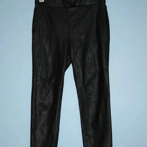 Free People Women's Black Faux Leather Leggings Size 27